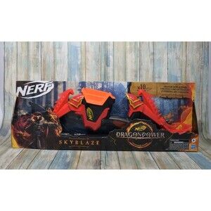 NERF Dragonpower SKYBLAZE Dragon Bow Blaster + 10 Darts Dungeons & Dragons